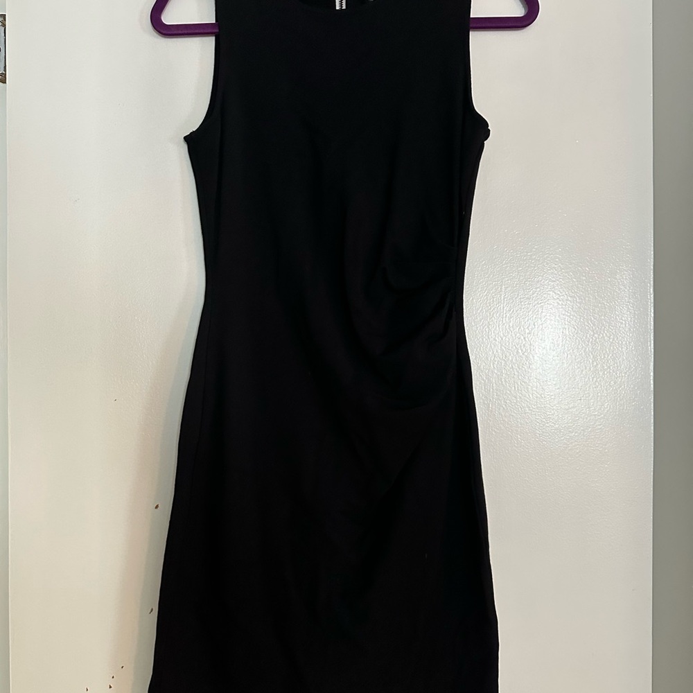 Kenneth Cole New York Black Sheath Mini Dress